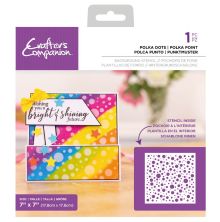 Crafters Companion Stencil 7X7 - Polka Dots