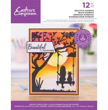 Crafters Companion Silhouette Stencils and Clear stamp - Beautiful Moments