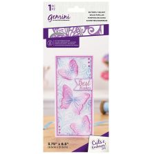 Gemini 3.75X8.5 Cut and Emboss Folder - Butterfly Delight