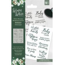 Crafters Companion White Winter  Acrylic Stamp Set - Winter Blessings