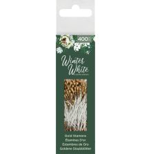 Crafters Companion White Winter Gold Stamens