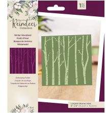 Crafters Companion The Reindeer Collection Embossing Folder - Winter Woodland