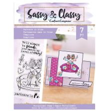 Crafters Companion Clear Stamps A6 Sassy &amp; Classy - Partners In Crime