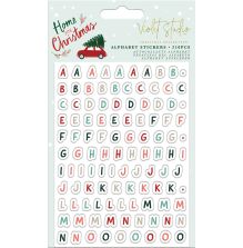 Crafters Companion Violet Studio Alphabet Stickers - Home for Christmas