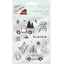 Crafters Companion Violet Studio Clear Stamp Set - Home for Christmas