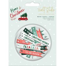 Crafters Companion Violet Studio Mini Tags - Home for Christmas