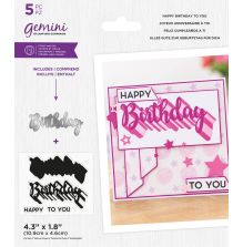 Gemini Stamp & Die - Happy Birthday to You
