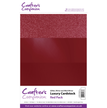 Crafters Companion Luxury Cardstock Pack A4 30Pkg 250gr - Red