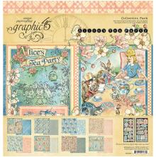 Graphic 45 Collection Pack 12X12 - Alices Tea Party