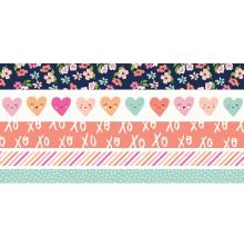 Simple Stories Washi Tape 5/Pkg - Happy Hearts
