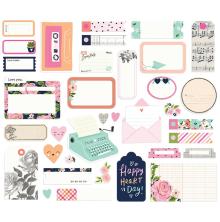 Simple Stories Bits &amp; Pieces Die-Cuts 35/Pkg - Happy Hearts Journal