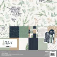 Kaisercraft Paper Pack 12X12 12/Pkg - Mint &amp; Mistletoe