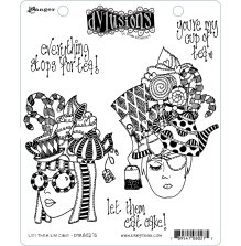 Dylusions Cling Stamps 8.5X7 - Let Them Eat Cake