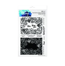 Simon Hurley create. Clear Stamps 6X9 - Bold Bouquet