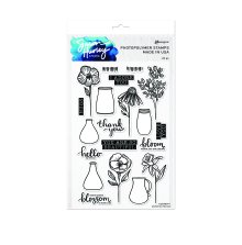 Simon Hurley create. Clear Stamps 6X9 - Sketched Florals