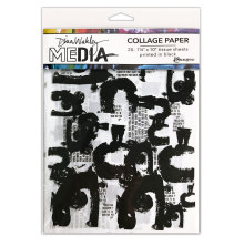 Dina Wakley MEdia Tissue Pack 7.5X10 20/Pkg - Painted Marks