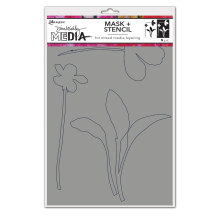Dina Wakley MEdia Stencils + Masks 6X9 - Sprouts