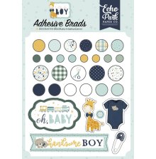 Echo Park Adhesive Decorative Brads - Its A Boy