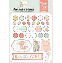 Echo Park Adhesive Decorative Brads - Its A Girl