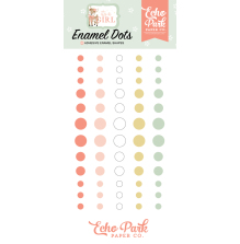 Echo Park Adhesive Enamel Dots 60/Pkg - Its A Girl