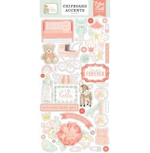 Echo Park Its A Girl Chipboard 6X13 - Accents