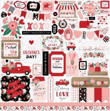 Echo Park Cardstock Stickers 12X12 - Hello Valentine