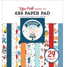 Echo Park Double-Sided Paper Pad 6X6 - Birthday Boy