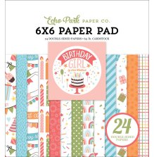 Echo Park Double-Sided Paper Pad 6X6 - Birthday Girl