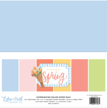 Echo Park Solid Cardstock 12X12 6/Pkg - My Favorite Spring