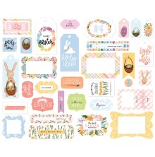 Echo Park My Favorite Easter Cardstock Die-Cuts 33/Pkg - Frames &amp; Tags