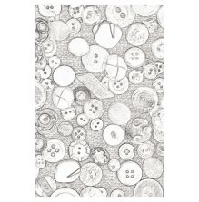 Sizzix 3-D Textured Impressions Embossing Folder - Vintage Buttons