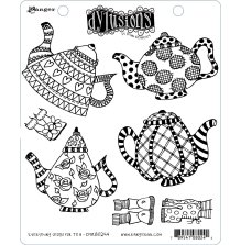 Dylusions Cling Stamps 8.5X7 - Everything Stops for Tea