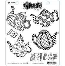 Dylusions Cling Mount Stamps: Pondering Petunia DYR34483