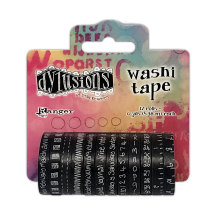 Dylusions Washi Tape 12/Pkg - Black
