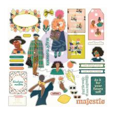 Prima Cardstock Ephemera 34/Pkg - Majestic