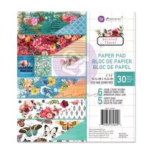 Prima Double-Sided Paper Pad 6X6 30/Pkg - Painted Floral