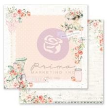 Prima Peach Tea By Frank Garcia Cardstock 12X12 - The Sweetest Feeling