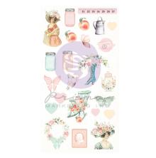 Prima Puffy Stickers 24/Pkg - Peach Tea By Frank Garcia