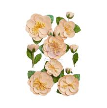 Prima Peach Tea Flowers 8/Pkg - Peach Iced Tea