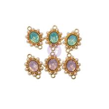 Prima Metal Charms 6/Pkg - Gemstone Miel By Frank Garcia