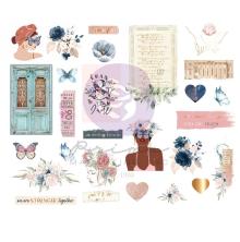 Prima Chipboard Stickers 26/Pkg - Indigo By Frank Garcia