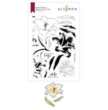 Altenew Clear Stamp And Die Build A flower - Queen of the Lilies