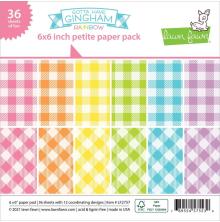 Lawn Fawn Petite Paper Pack 6X6 - Gotta Have Gingham Rainbow