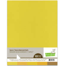 Lawn Fawn Textured Canvas Cardstock - Yellow
