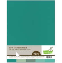 Lawn Fawn Textured Canvas Cardstock - Aqua