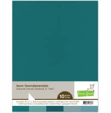Lawn Fawn Textured Canvas Cardstock - Teal