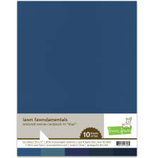 Lawn Fawn Textured Canvas Cardstock - Blue