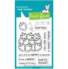 Lawn Fawn Clear Stamps 3X4 - How You Bean? Strawberries Add-On