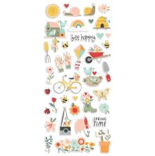 Simple Stories Puffy Stickers 38/Pkg - Full Bloom