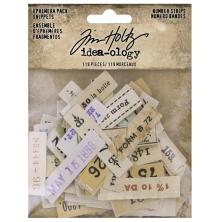 Tim Holtz Idea-Ology Ephemera Snippets 119/Pkg - Number Strips